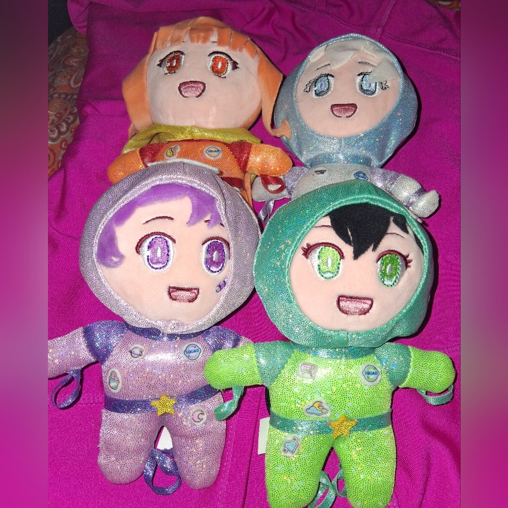 Inquisitor Master Plush Lot Of 4 Jade,Light,charli,Luca Rare!